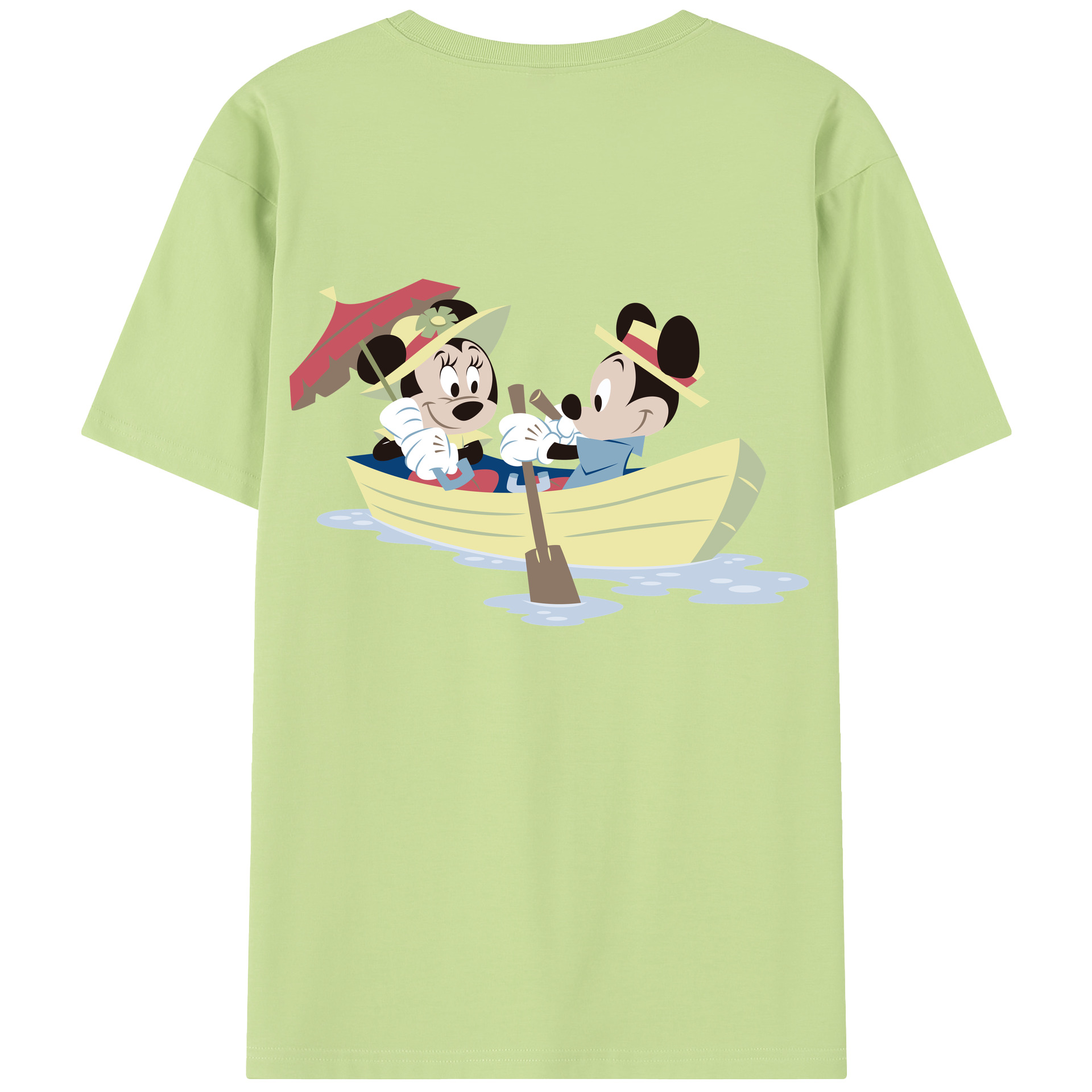 （画像用） ミッキーマウス Mickey Mouse 綿100％半袖Tシャツ（背面プリント）